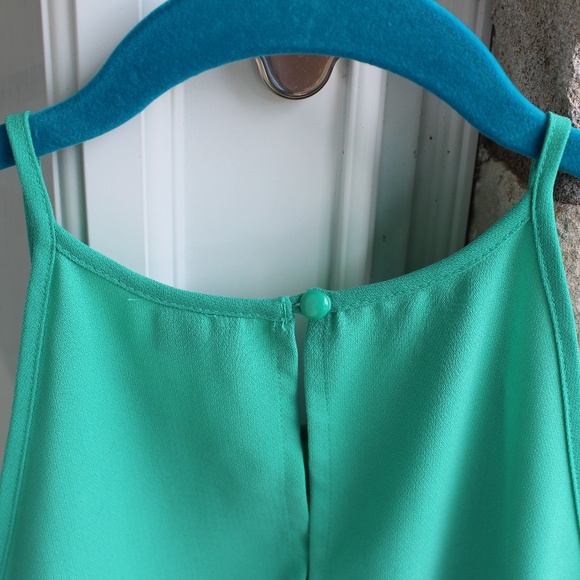 Sea Green Ruffle Tank - Picture 4 of 7